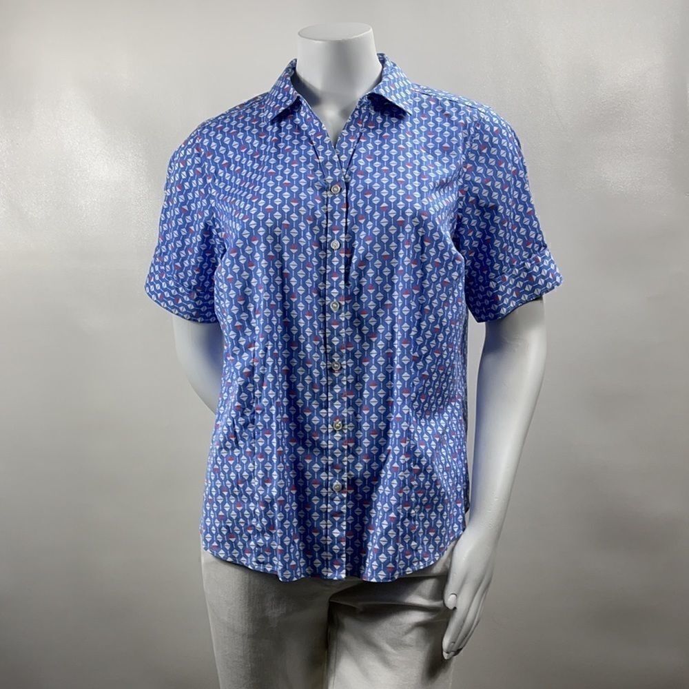 3For$20 Talbots Geometric Print Top Size: 14WP